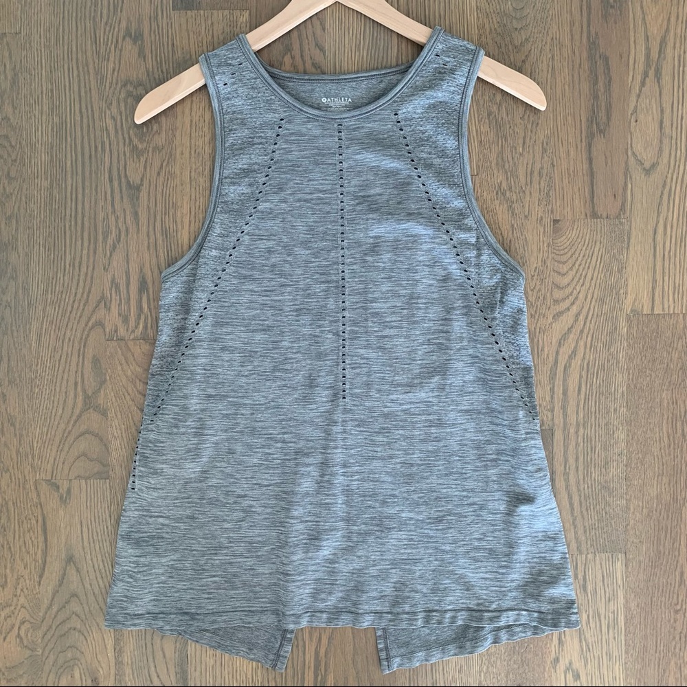 SOLD NWOT Athleta Foothill Heather Tank in Grey Heather Small - Picture 1 of 5